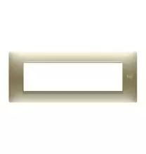 Placca Flexa in Tecnopolimero Oro Satinato 7 Moduli Urmet 11807.OS