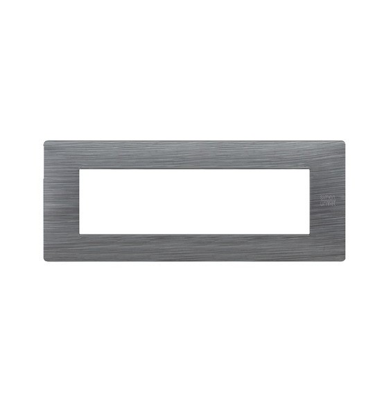 Placca Flexa in Tecnopolimero Acciaio Satinato 7 Moduli Urmet 11807.AS