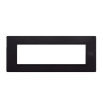 Placca Flexa in Tecnopolimero Nero Pastello 7 Moduli Urmet 11807.NP