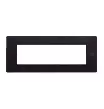 Placca Flexa in Tecnopolimero Nero Pastello 7 Moduli Urmet 11807.NP