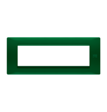 Placca 7 moduli in tecnopolimero verde Urmet Flexa 11807.VR