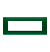 Placca 7 moduli in tecnopolimero verde Urmet Flexa 11807.VR