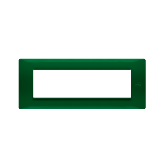 Placca 7 moduli in tecnopolimero verde Urmet Flexa 11807.VR