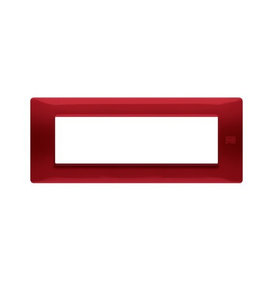 Placca 7 moduli in tecnopolimero Rossa Urmet Flexa 11807.RS