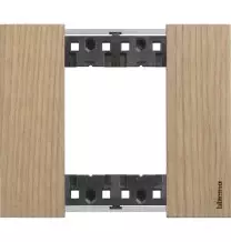Placca Bticino Living Now Rovere due posti Legno KA4802LM