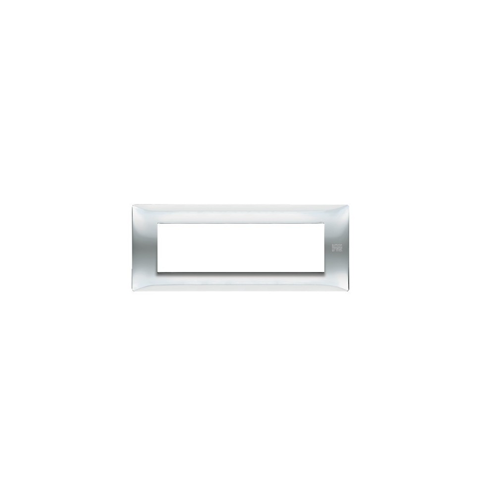 Placca 7 moduli in tecnopolimero Inox Lucido Urmet Flexa 11807.IL