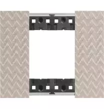 Placca Bticino Living Now Optic due posti Tecnopolimero KA4802MM