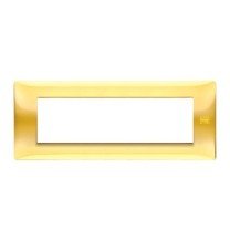 Placca 7 moduli in tecnopolimero Oro Lucido Urmet Flexa 11807.OL