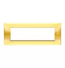 Placca 7 moduli in tecnopolimero Oro Lucido Urmet Flexa 11807.OL