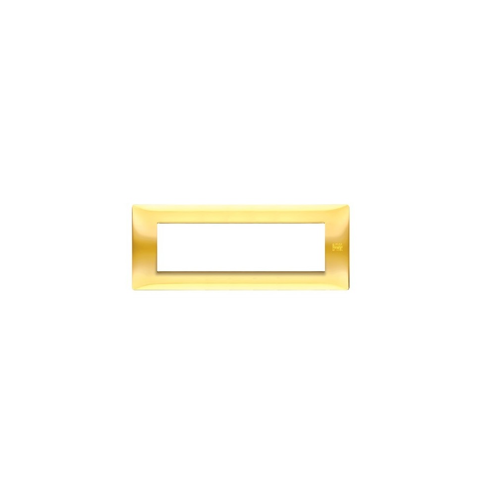 Placca 7 moduli in tecnopolimero Oro Lucido Urmet Flexa 11807.OL