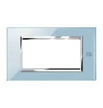 Placca Expi in vetro Azzurro Cielo 4 Moduli Urmet 13004.AZ