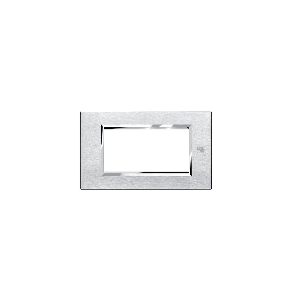 Placca in Alluminio Satinato 4 Moduli Urmet 13904.AS