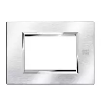 Placca in Alluminio Satinato 3 Moduli Urmet 13903.AS
