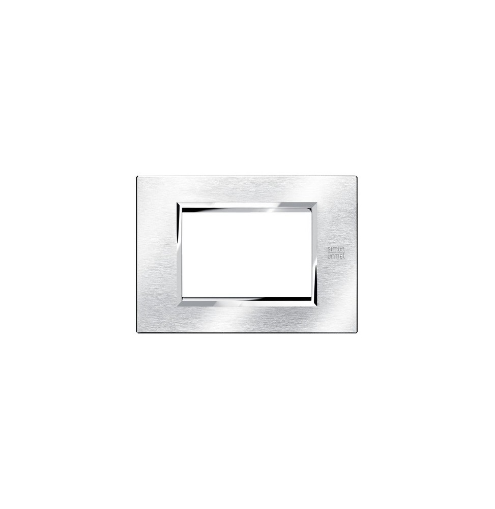 Placca in Alluminio Satinato 3 Moduli Urmet 13903.AS