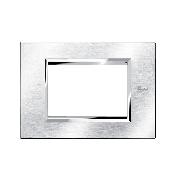 Placca in Alluminio Satinato 3 Moduli Urmet 13903.AS