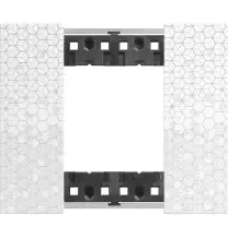 Placca Bticino Living Now Pixel due posti Tecnopolimero KA4802MW
