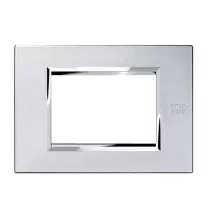 Placca Expi' Metallo Argento Mercurio 3 Moduli Urmet 13903.AM