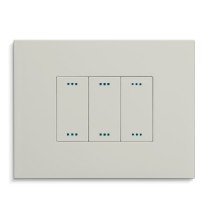Placca 3 posti LightSand Sabbia serie Pixia Master 14PX123