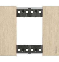 Placca Bticino Living Now Oro due posti Zama KA4802ZW
