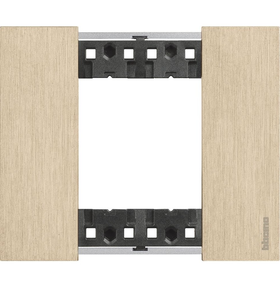 Placca Bticino Living Now Oro due posti Zama KA4802ZW