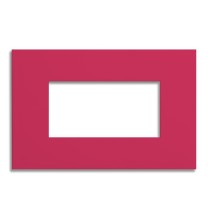 Placca 4 posti rosso Cherry Red serie Pixia Master 14PX154