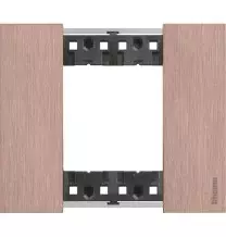 Placca Bticino Living Now Rame due posti Zama KA4802ZM