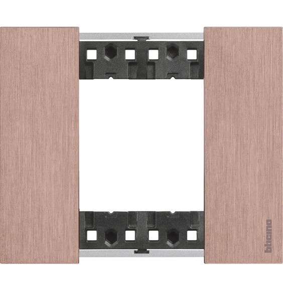 Placca Bticino Living Now Rame due posti Zama KA4802ZM