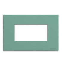 Placca 4 posti Verde Sage Green serie Pixia Master 14PX164