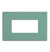 Placca 4 posti Verde Sage Green serie Pixia Master 14PX164