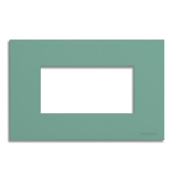 Placca 4 posti Verde Sage Green serie Pixia Master 14PX164