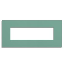 Placca 7 posti Verde Sage Green serie Pixia Master 14PX167
