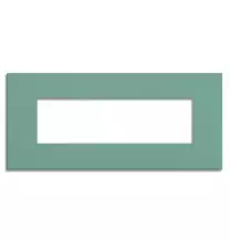 Placca 7 posti Verde Sage Green serie Pixia Master 14PX167
