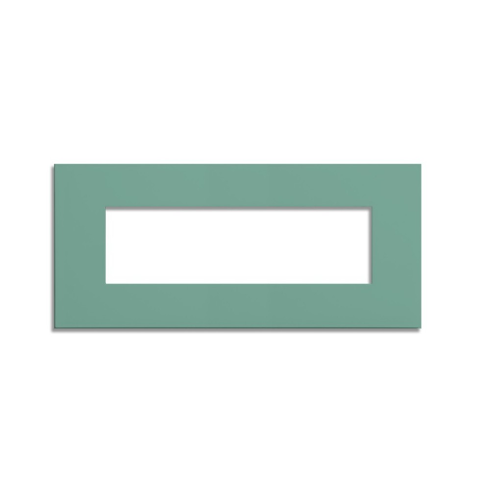 Placca 7 posti Verde Sage Green serie Pixia Master 14PX167