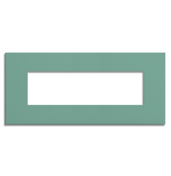 Placca 7 posti Verde Sage Green serie Pixia Master 14PX167