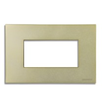 Placca 4 posti Yellow Brass serie Pixia Master 14PX244