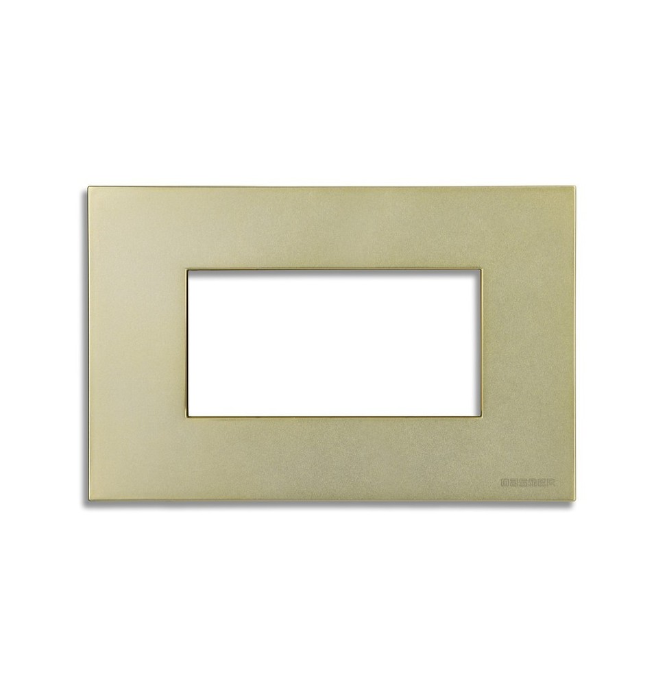 Placca 4 posti Yellow Brass serie Pixia Master 14PX244