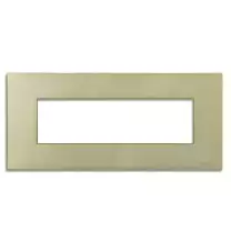 Placca 7 posti Yellow Brass serie Pixia Master 14PX247