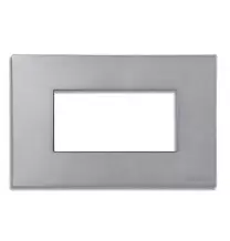 Placca 4 posti Clear Titanium serie Pixia Master 14PX254