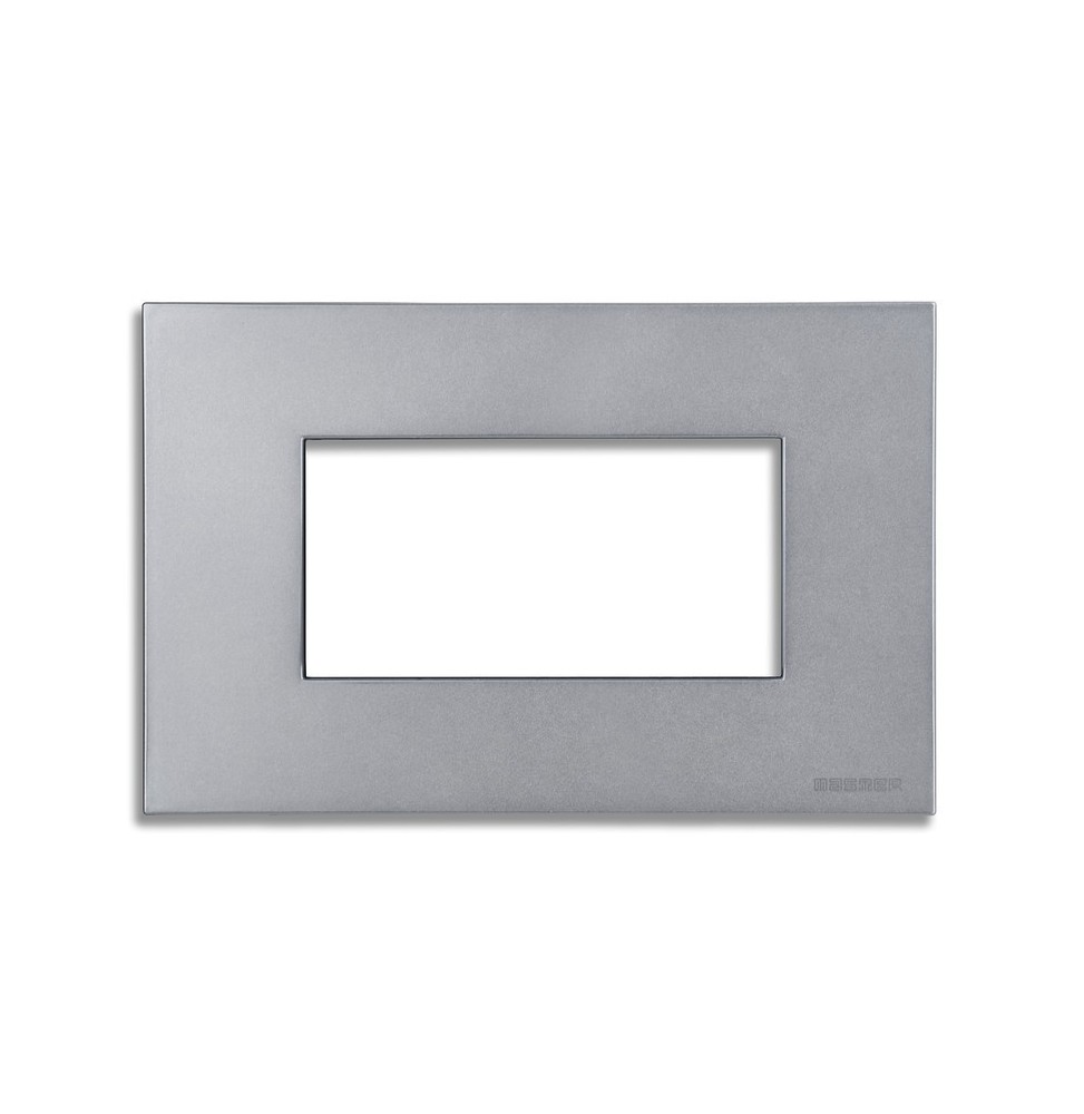 Placca 4 posti Clear Titanium serie Pixia Master 14PX254