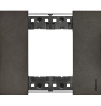 Placca Bticino Living Now Space due posti Zama KA4802NG