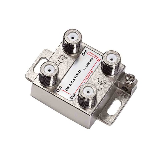 Derivatore con connettore F 2 Uscite Fracarro DE2-10 280714