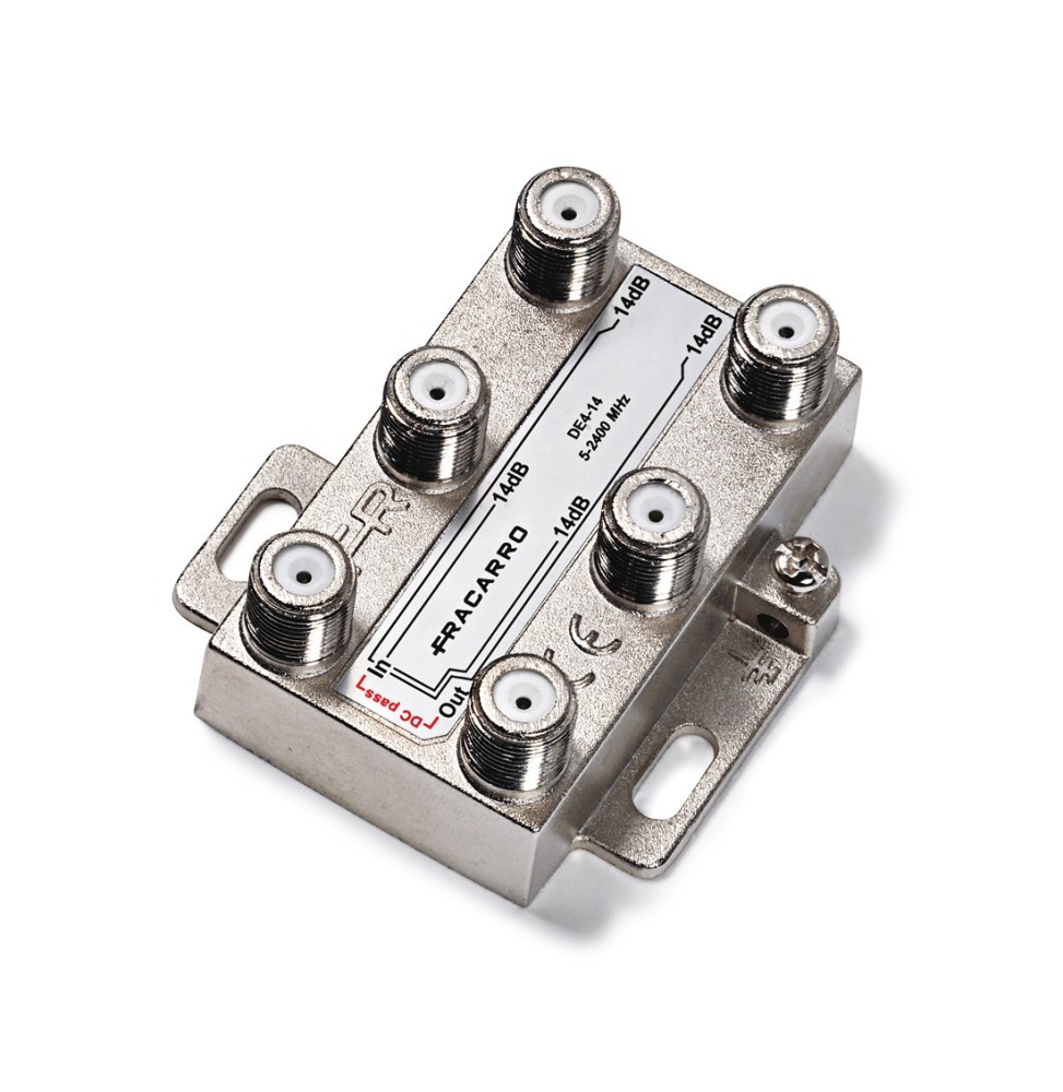 Derivatore con connettore F 4 Uscite Fracarro DE4-14 280719