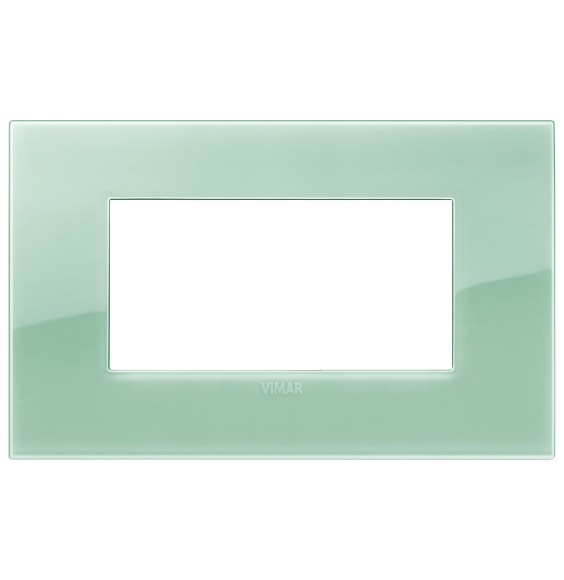 Placca  Vimar Arke' Classic  4 moduli Reflex Salvia 19654.65