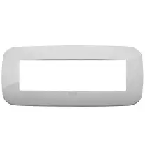 Placca Vimar Arke' Round 7 moduli Silver 19687.89