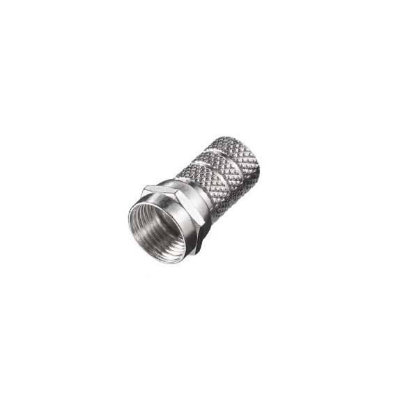 Spina F ad avvitamento in zinco per cavi 5.0mm