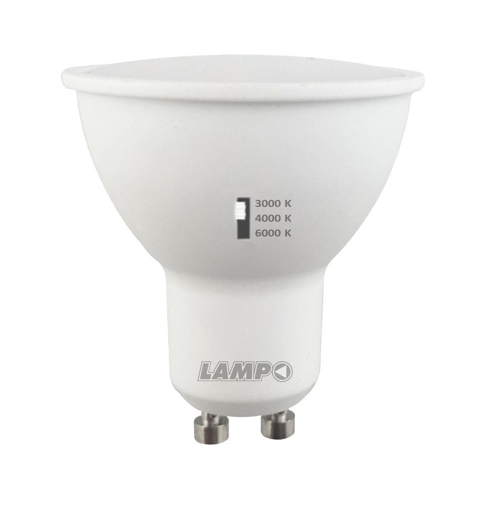 Lampada Led 8w Tricolor con Switch cambio colore integrato Lampo DIKLED8W230VMC