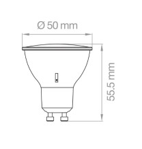 Lampada Led 8w Tricolor con Switch cambio colore Lampo DIKLED8W230VMC