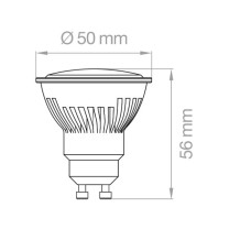 Lampada a Led GU10 7,5W Luce fredda con Lampo DIKLED7.5W230VBF