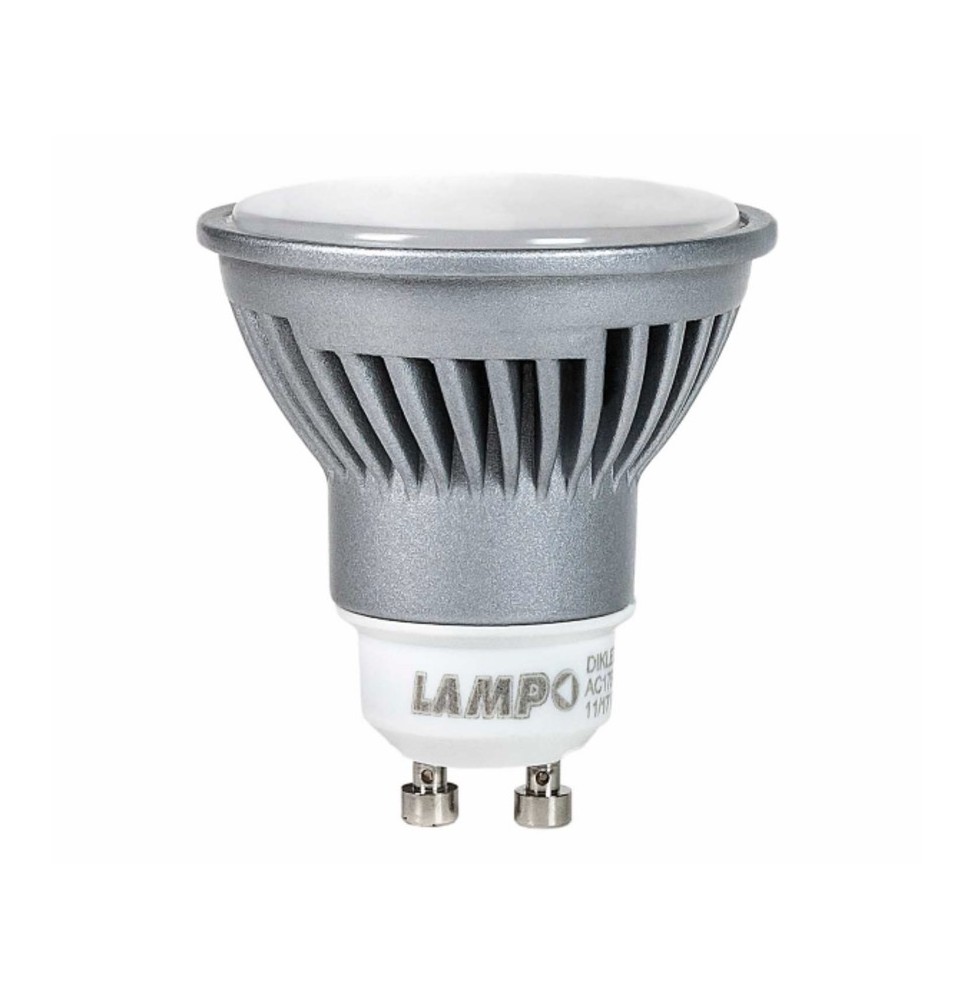Lampada a Led GU10 7,5W Luce fredda con riflettore in alluminio Lampo DIKLED7.5W230VBF