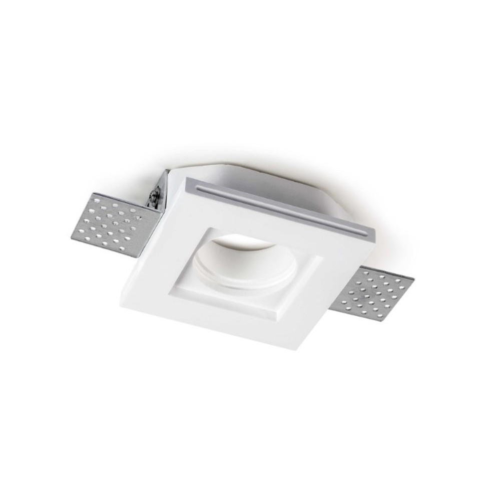 Faretto da incasso in gesso altezza 35mm con staffa regolabile Lampo DIKCG25